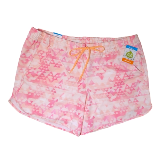 Columbia Pants - Columbia Bogata Bay Stretch Geometric 6" Inseam Shorts Women's Plus Size 2X